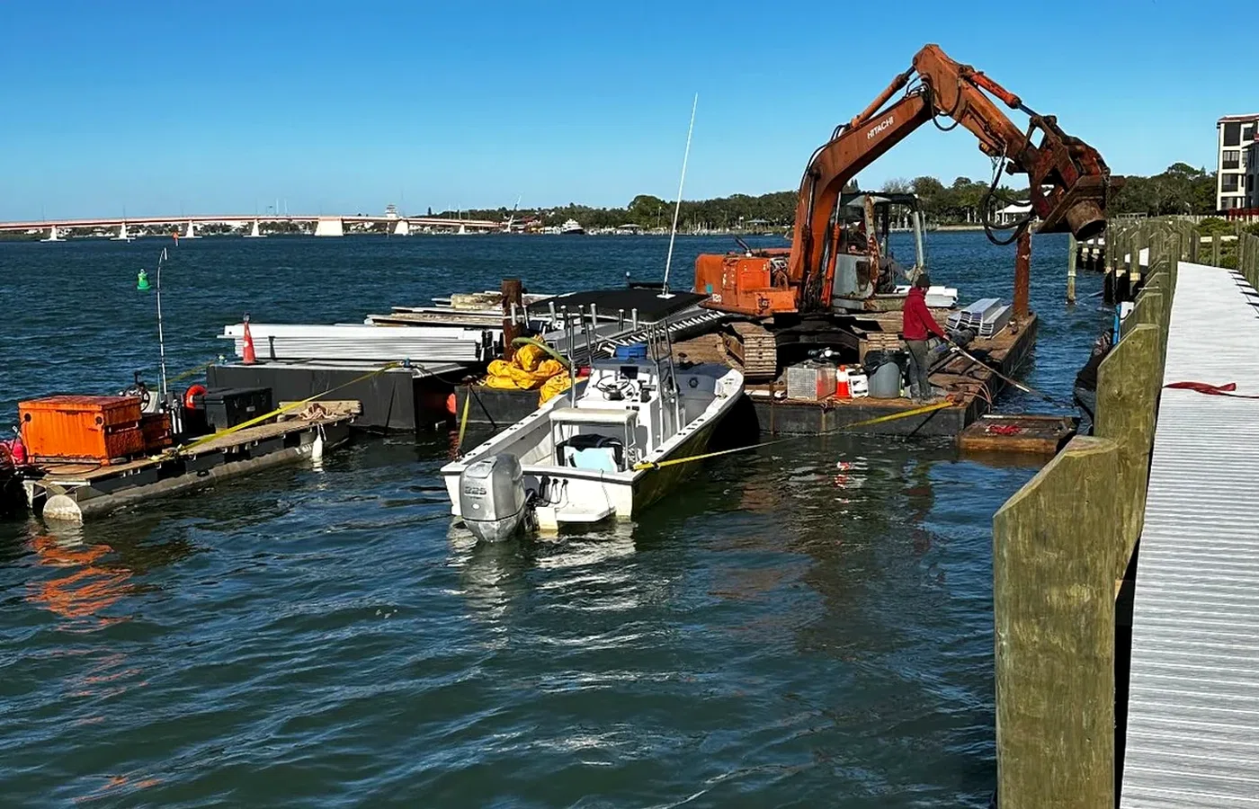 Completed AVS Marine waterfront construction project related to From first call to final walkthrough.