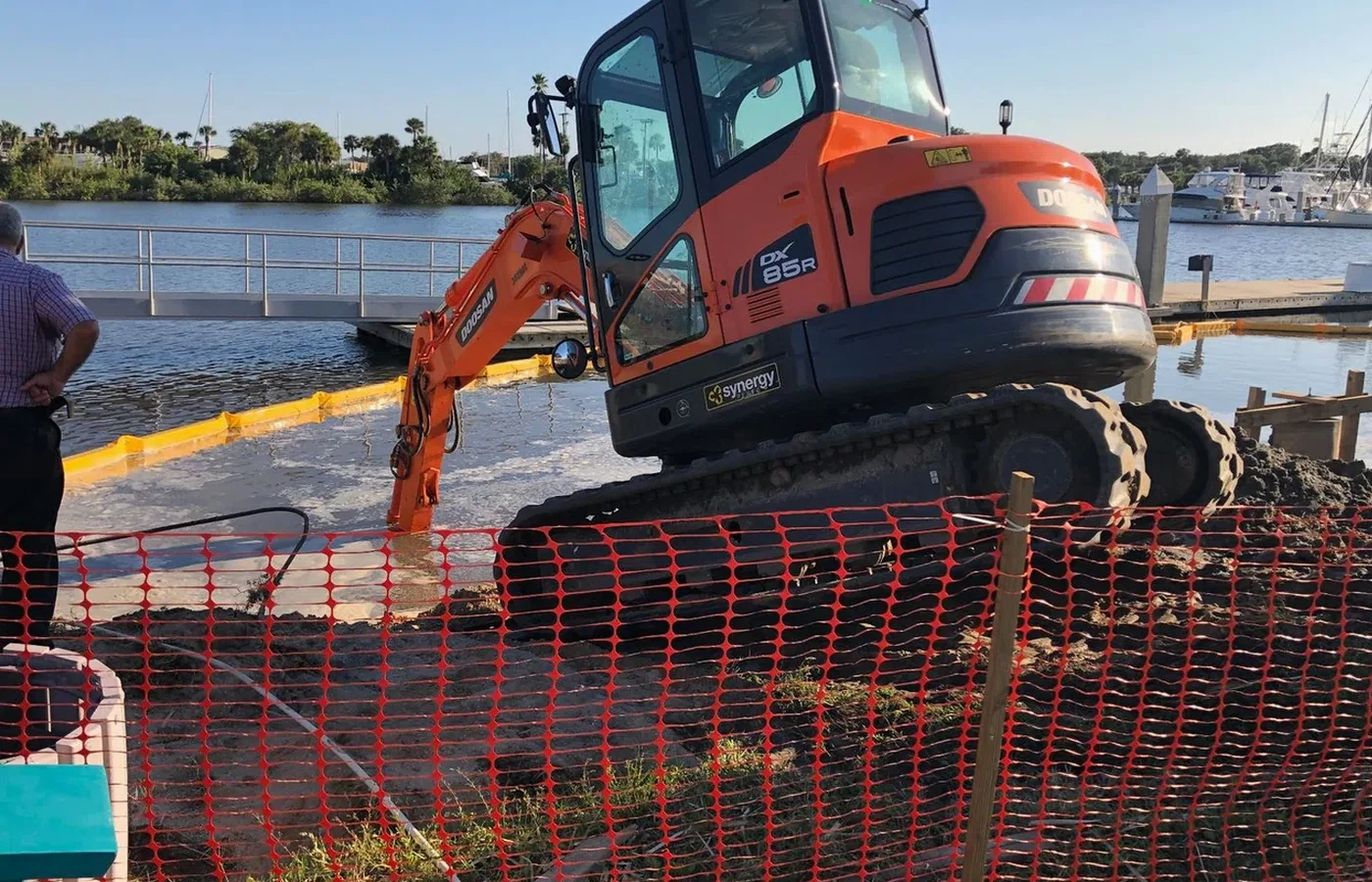 Completed AVS Marine waterfront construction project related to Marine construction in New Smyrna Beach.