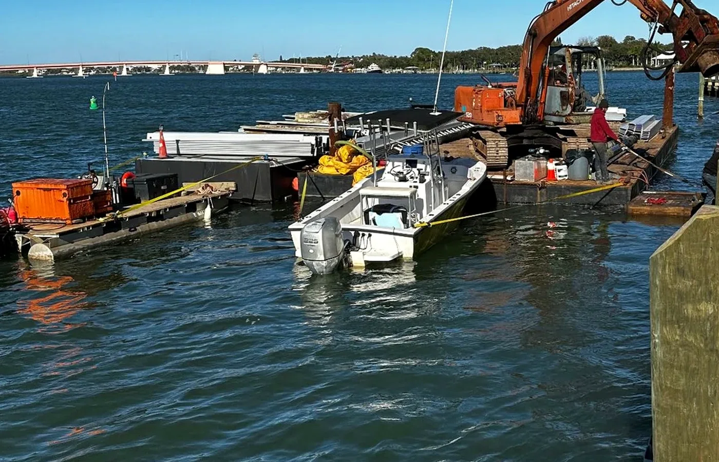 Completed AVS Marine waterfront construction project related to Municipal, county, and state marine construction.