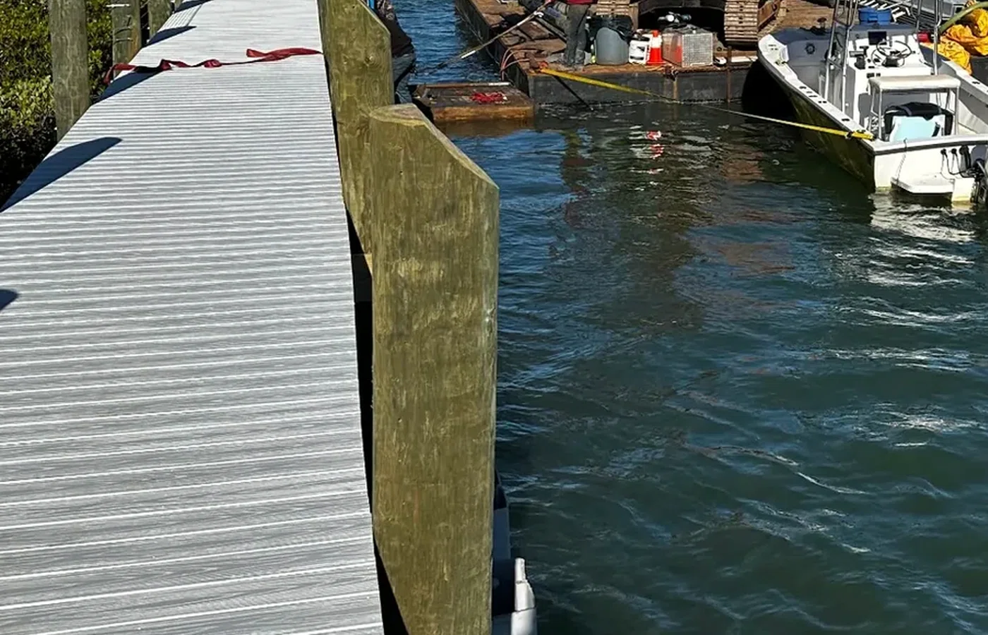 Waterfront shoreline stabilization project by AVS Marine in Florida